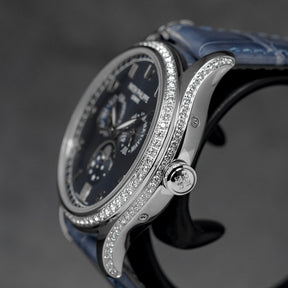 COMPLICATIONS 4947G WHITEGOLD ANNUAL CALENDAR BLUE DIAL DIAMOND BEZEL (2017)
