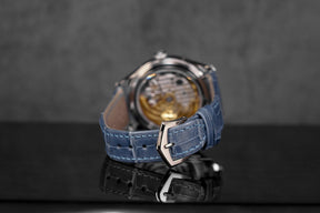 COMPLICATIONS 4947G WHITEGOLD ANNUAL CALENDAR BLUE DIAL DIAMOND BEZEL (2017)