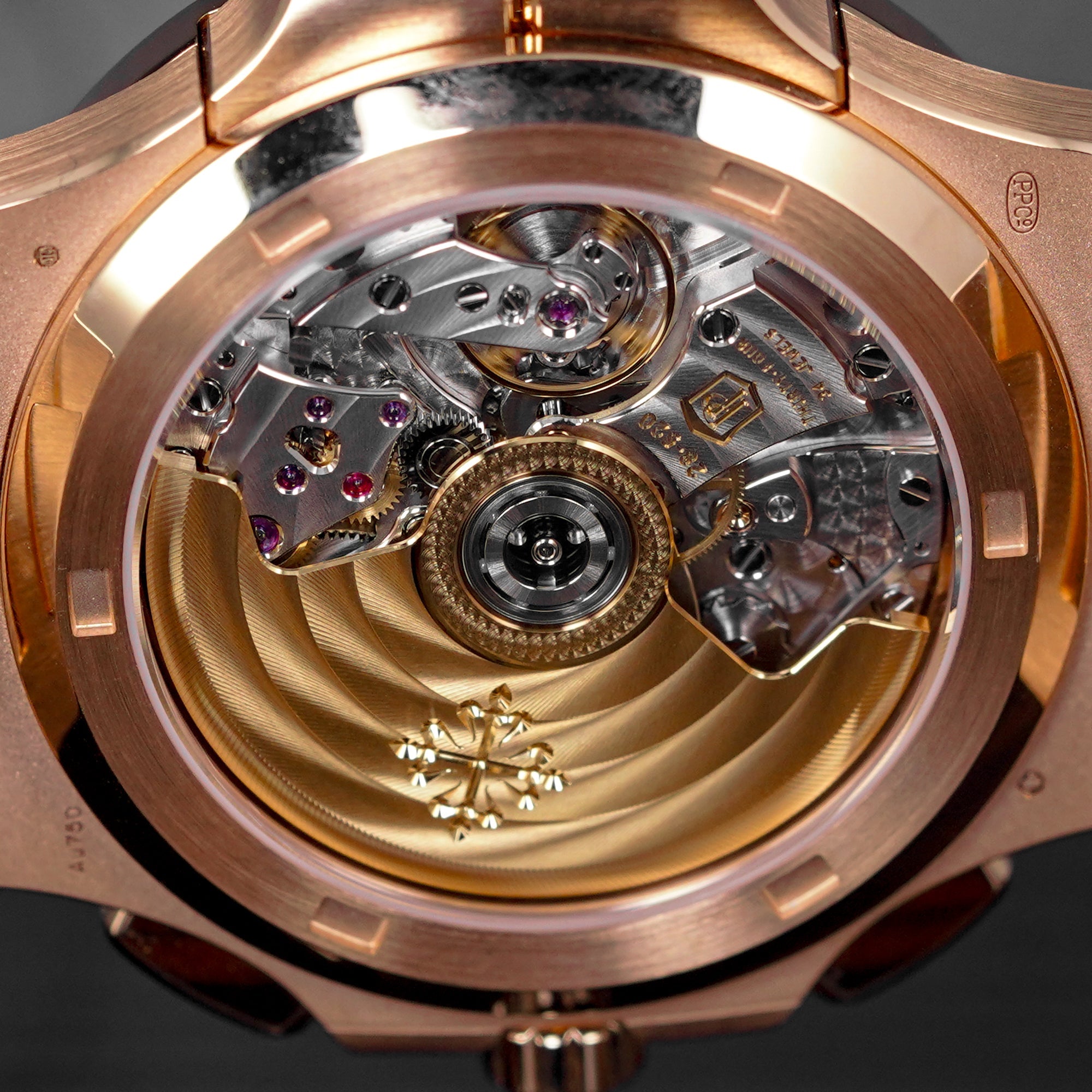 NAUTILUS 5990/1R TRAVEL TIME ROSEGOLD BLUE DIAL