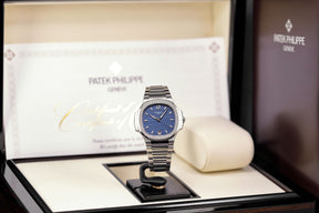 harga patek philippe nautilus 7118-1200a blue diamond