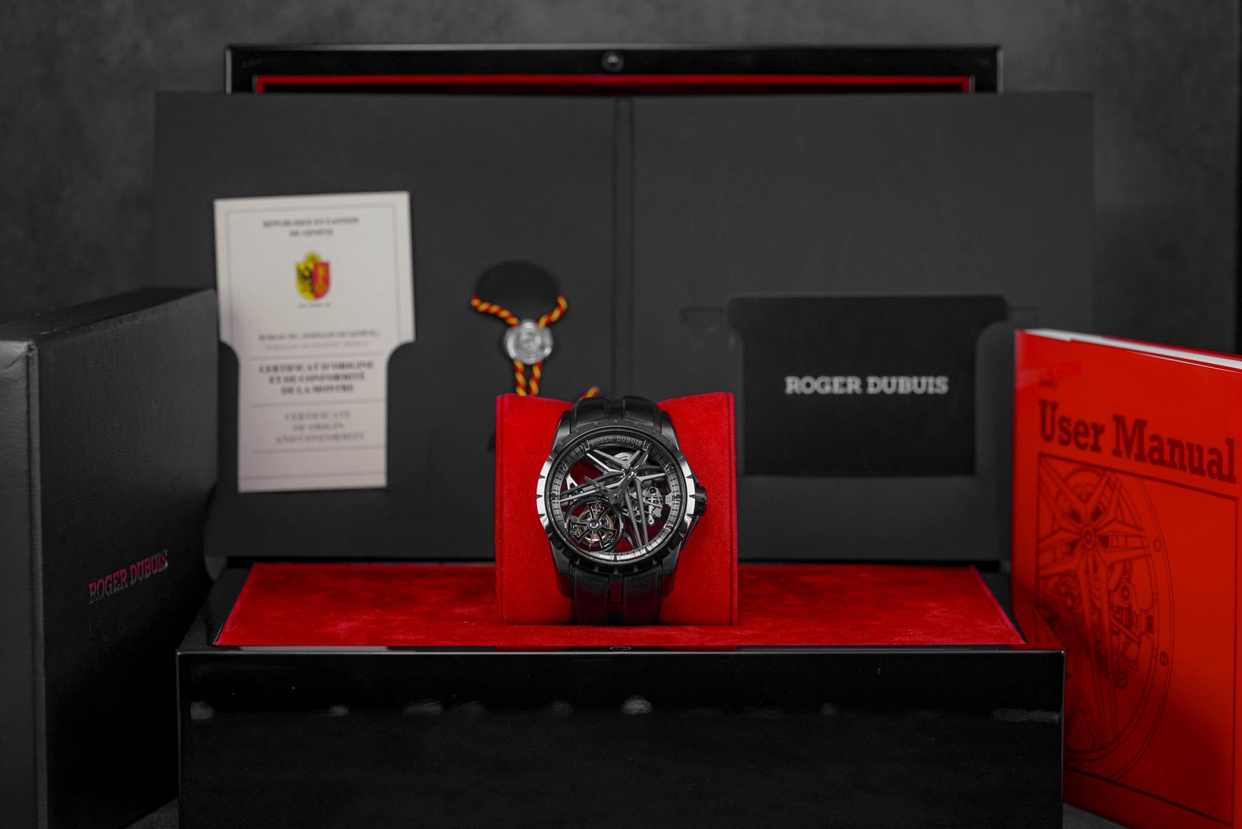 EXCALIBUR MONOTOURBILLON 42MM DARK GREY DLC TITANIUM LIMITED EDITION (UNDATED)