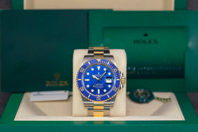SUBMARINER DATE 41MM TWOTONE YELLOWGOLD BLUE DIAL (2021)