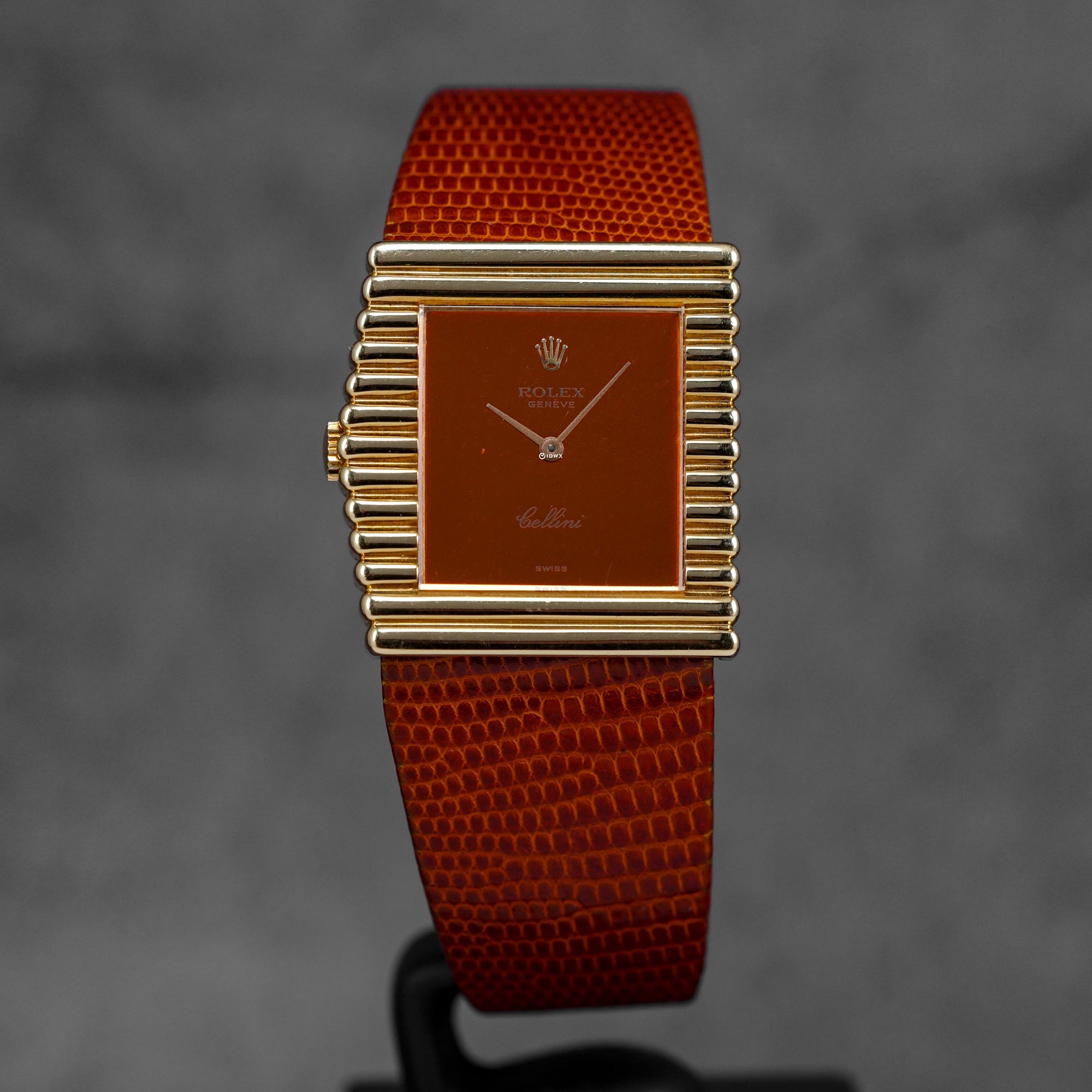 CELLINI ASYMMETRIC 4015 YELLOWGOLD 'KING MIDAS' ORANGE FOIL DIAL (WATCH ONLY)