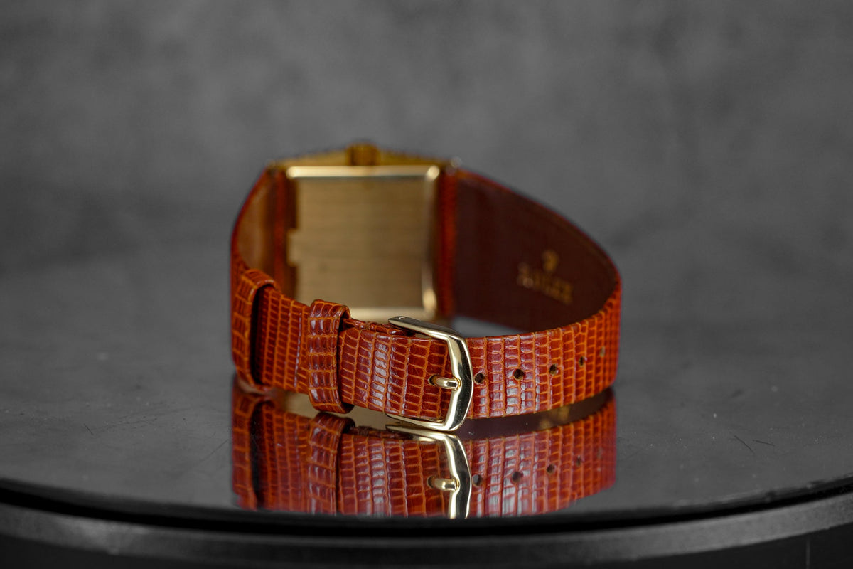 CELLINI ASYMMETRIC 4015 YELLOWGOLD 'KING MIDAS' ORANGE FOIL DIAL (WATCH ONLY)