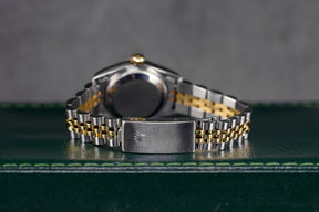DATEJUST 26MM TWOTONE YELLOWGOLD BLACK DIAMOND DIAL (1999)