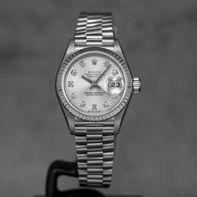 harga rolex datejust 26 whitegold silver diamond indonesia