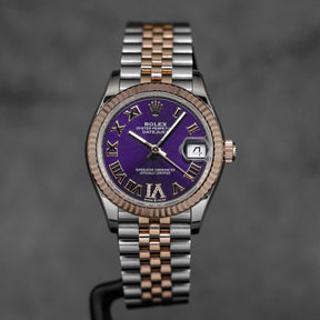 harga rolex datejust 31 aubergine roman indonesia