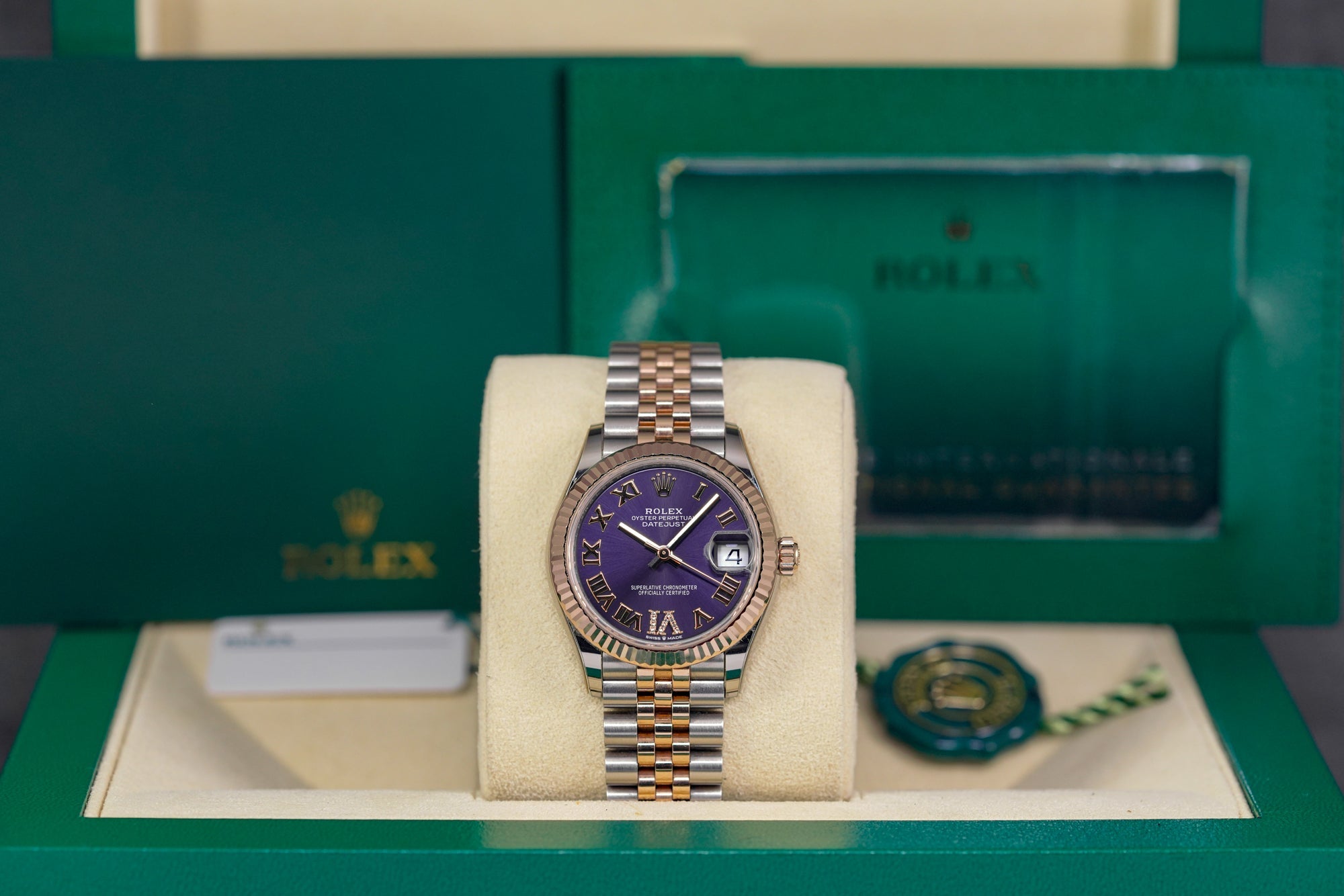 harga rolex datejust 31 aubergine roman indonesia