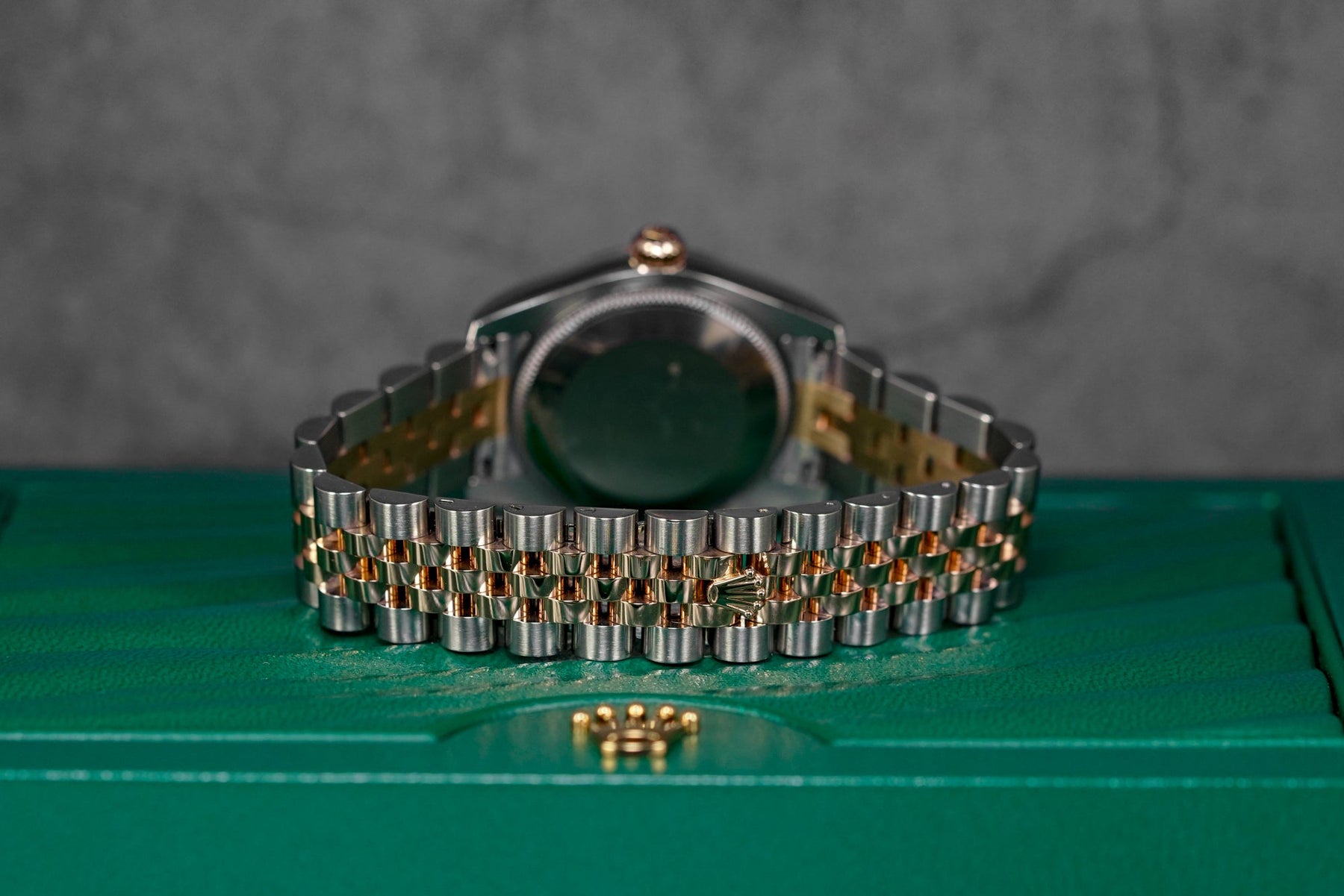 DATEJUST 31MM TWOTONE ROSEGOLD CHOCO ROMAN DIAL DIAMOND ON VI (2016)