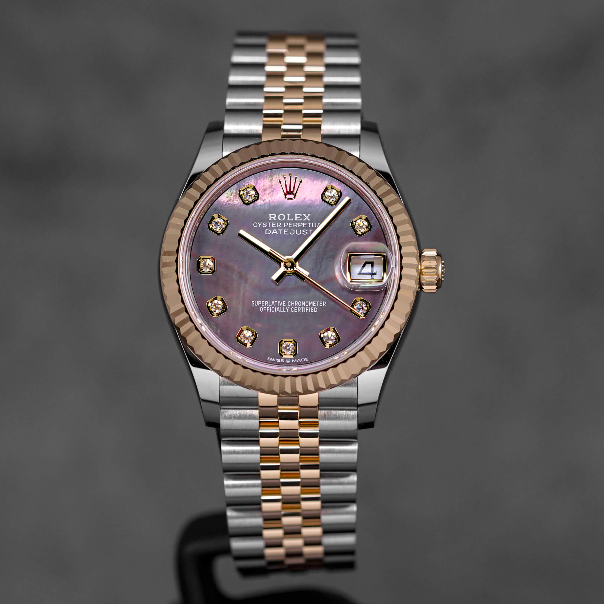 DATEJUST 31MM TWOTONE YELLOWGOLD BLACK MOP DIAMOND DIAL (2026)
