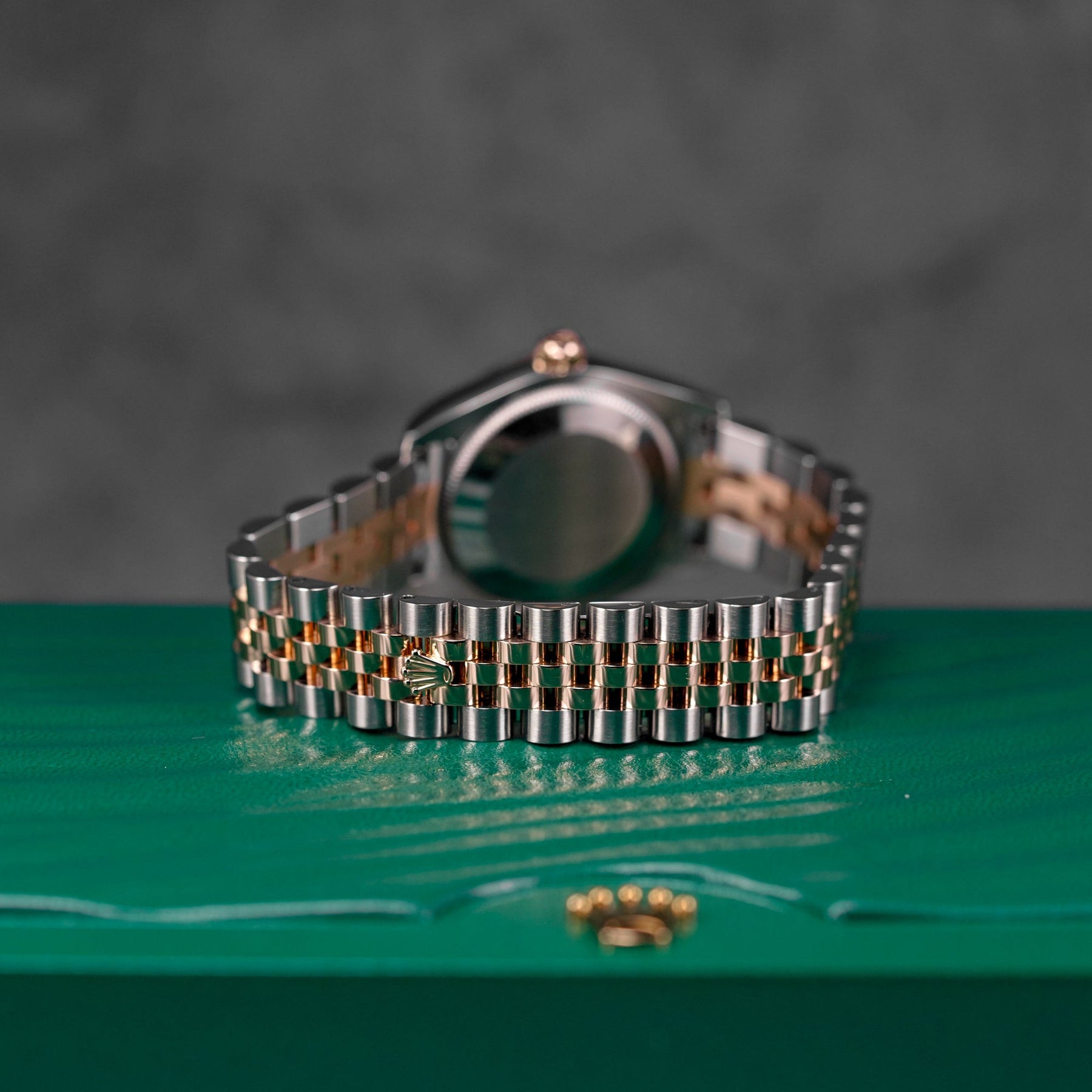 DATEJUST 31MM TWOTONE ROSEGOLD CHOCO ROMAN DIAL DIAMOND ON VI (2016)