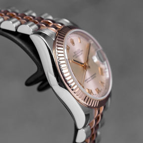 harga rolex datejust 31 twotone rosegold pink roman indonesia