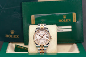harga rolex datejust 31 twotone rosegold pink roman indonesia