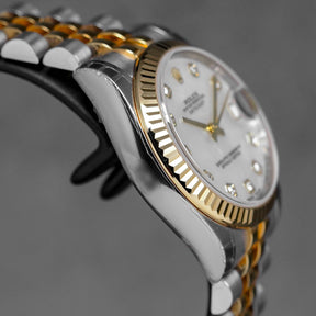 harga rolex datejust 31 twotone yellowgold mop diamond indonesia