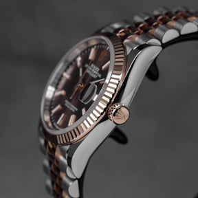 DATEJUST 36MM TWOTONE ROSEGOLD CHOCO DIAL (2025)