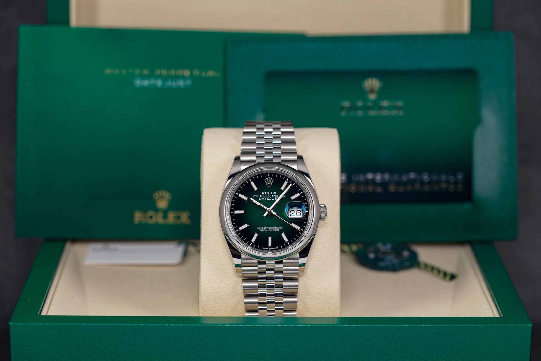 DATEJUST 36MM GREEN OMBRE DIAL (2026)