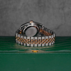 DATEJUST 36MM TWOTONE ROSEGOLD SILVER COMPUTERIZED DIAMOND DIAL (2007)
