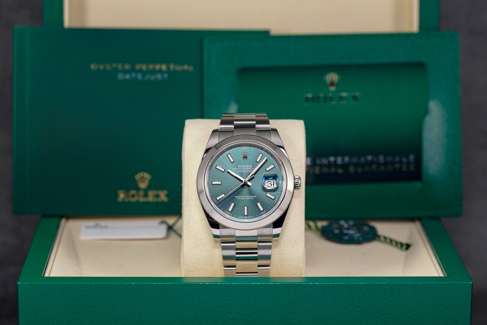 DATEJUST 41MM MINT GREEN DIAL (2025)