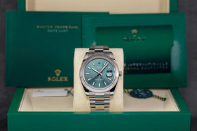 DATEJUST 41MM MINT GREEN DIAL (2025)