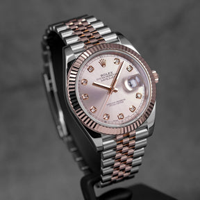 DATEJUST 41MM TWOTONE ROSEGOLD PINK SUNDUST DIAMOND DIAL (2019)
