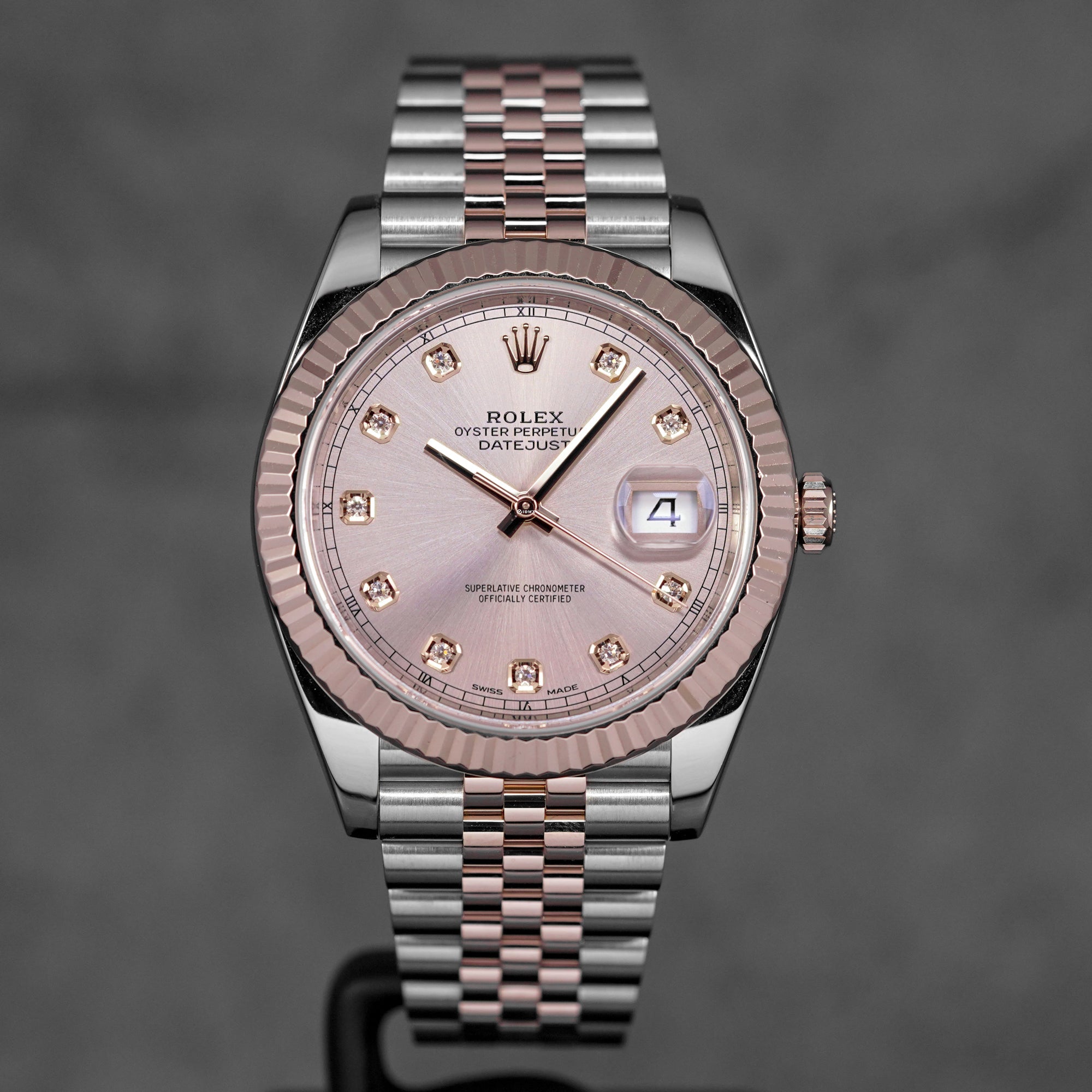 DATEJUST 41MM TWOTONE ROSEGOLD PINK SUNDUST DIAMOND DIAL (2019)