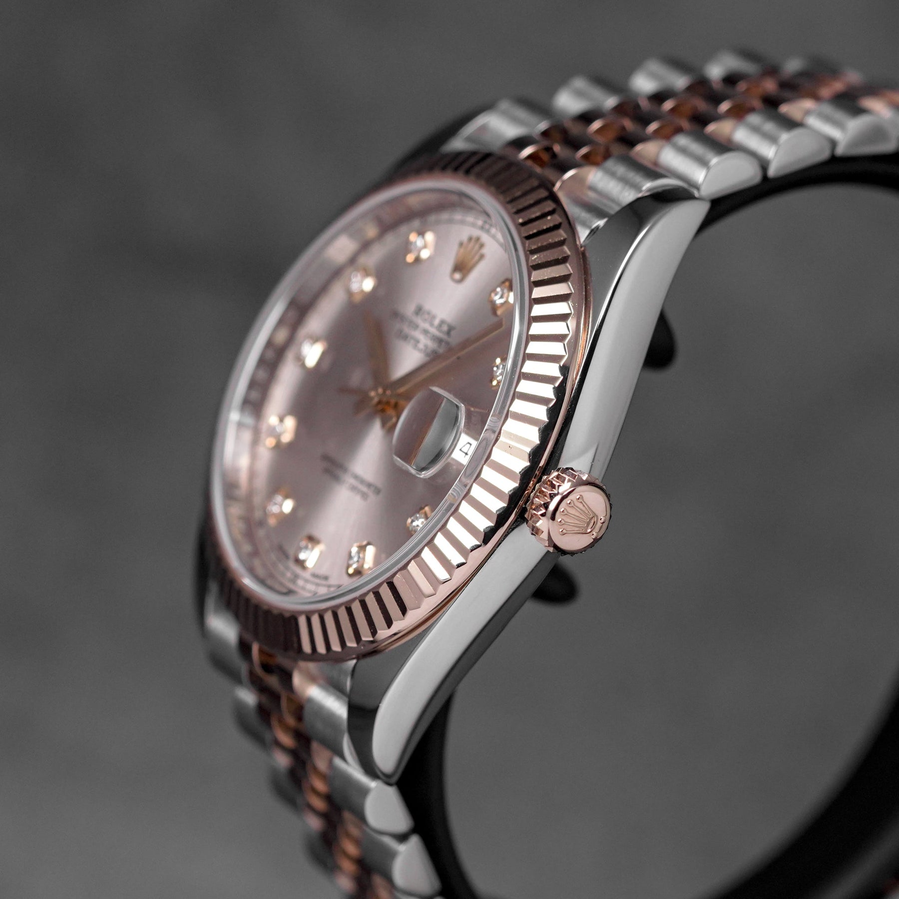 DATEJUST 41MM TWOTONE ROSEGOLD PINK SUNDUST DIAMOND DIAL (2019)