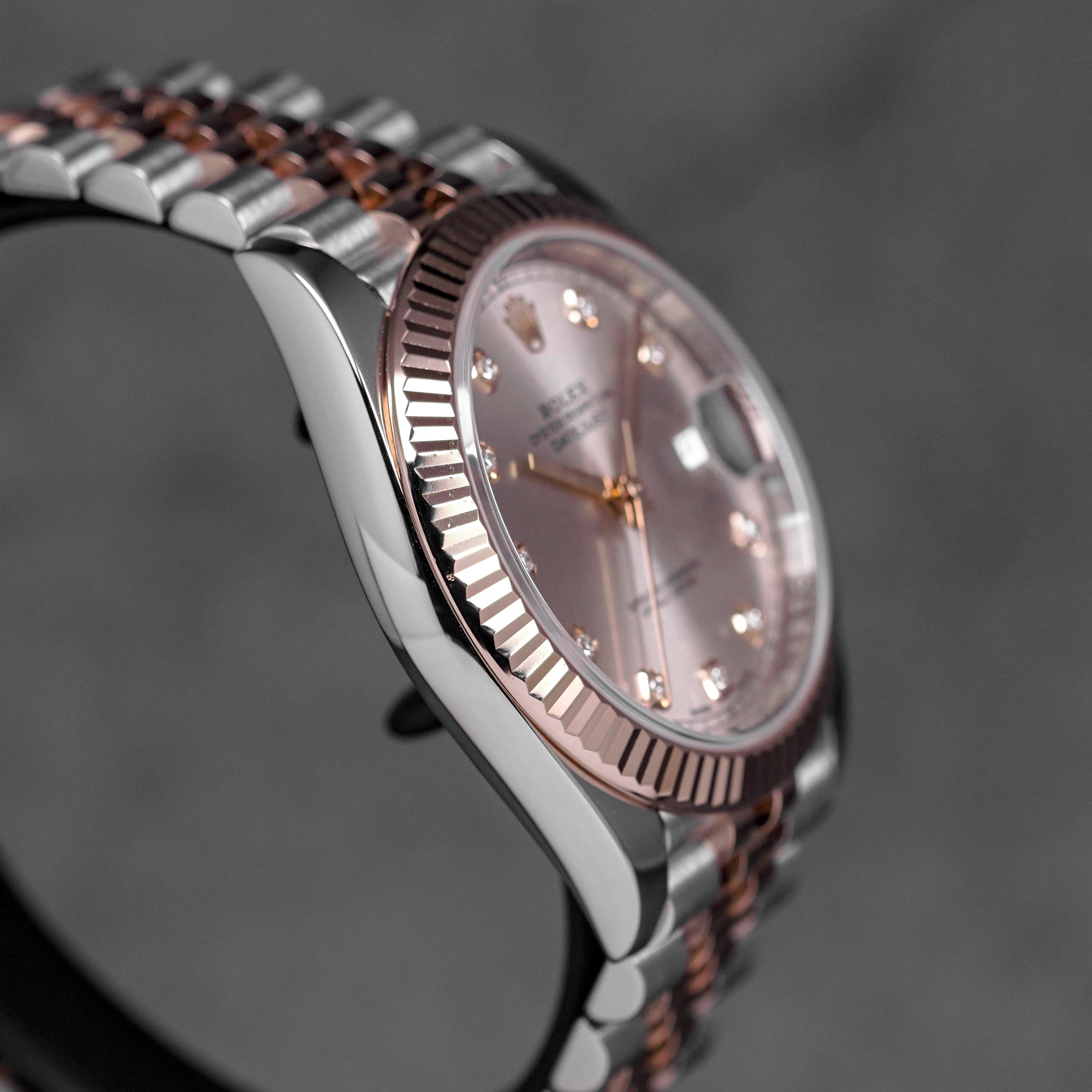 DATEJUST 41MM TWOTONE ROSEGOLD PINK SUNDUST DIAMOND DIAL (2019)