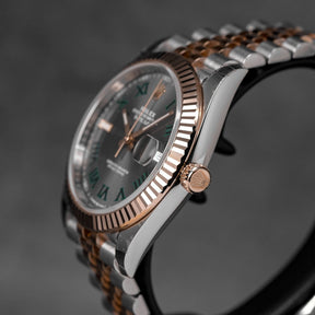 DATEJUST 41MM TWOTONE ROSEGOLD WIMBLEDON DIAL (2021)