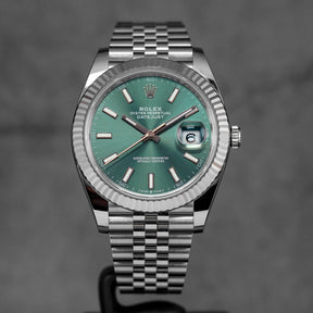 harga rolex datejust 41mm mint green indonesia