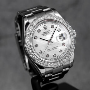 harga rolex datejust ii custom diamond mop
