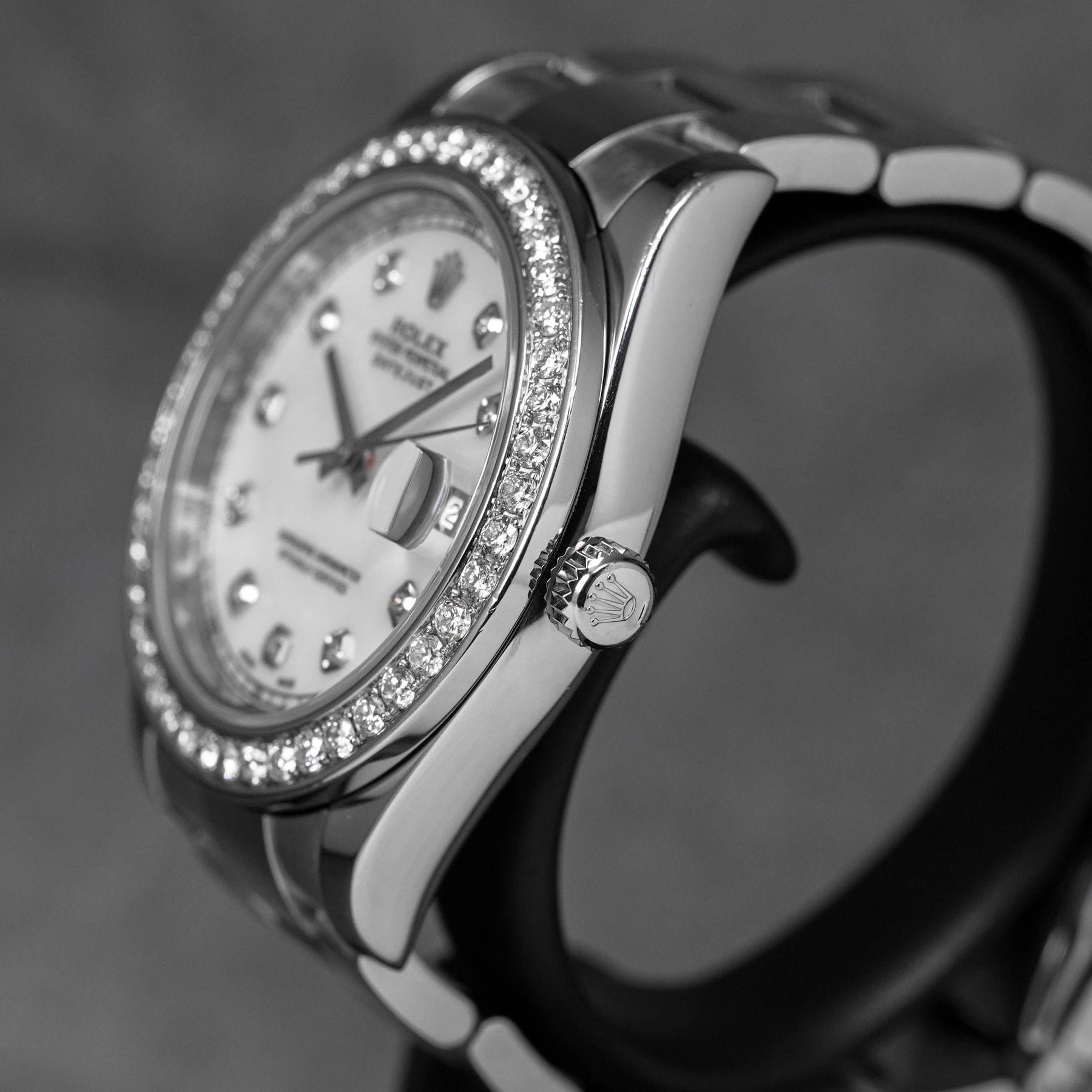 harga rolex datejust ii custom diamond mop