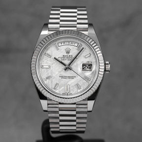 DAYDATE 40MM WHITEGOLD METEORITE DIAMOND DIAL (2019)