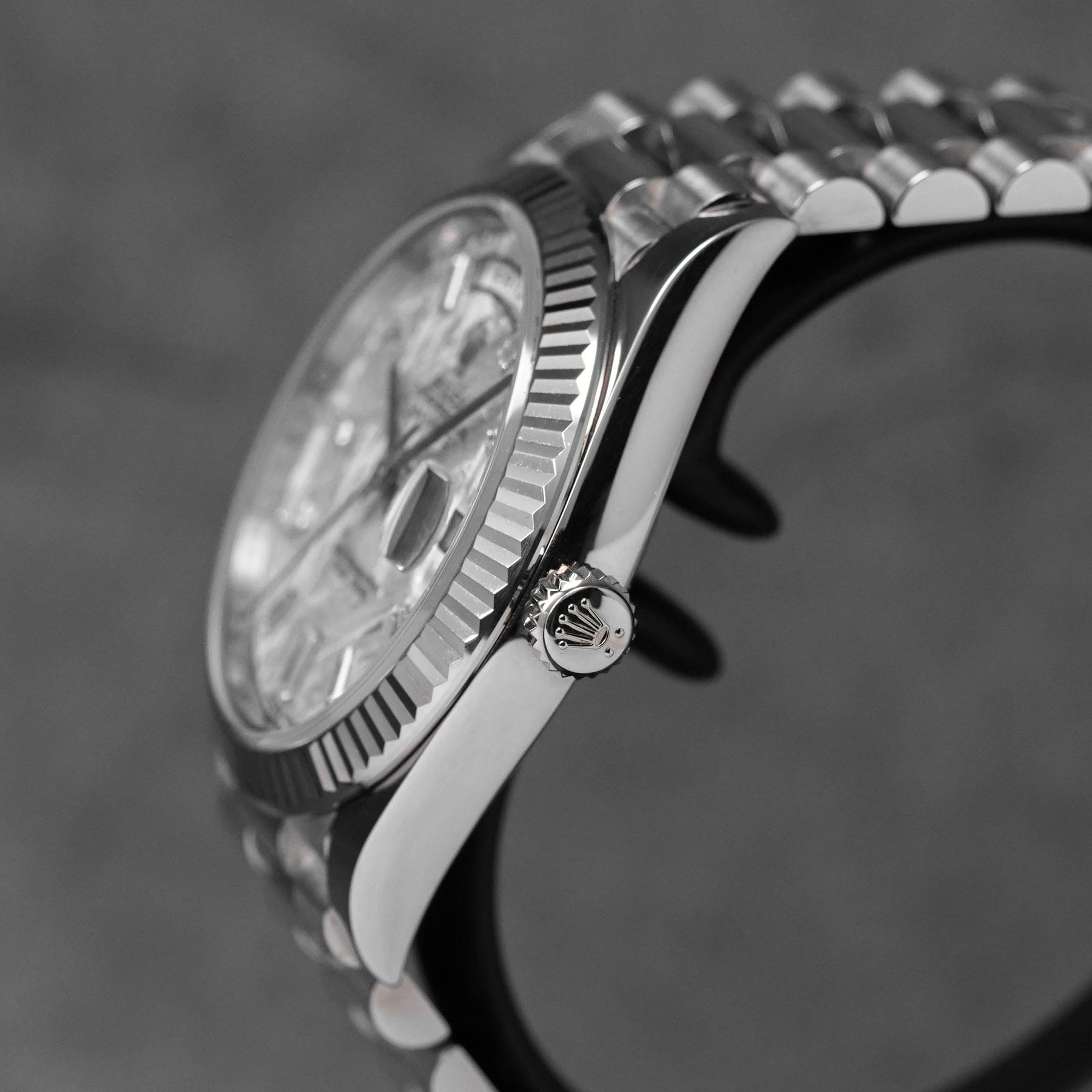 DAYDATE 40MM WHITEGOLD METEORITE DIAMOND DIAL (2019)