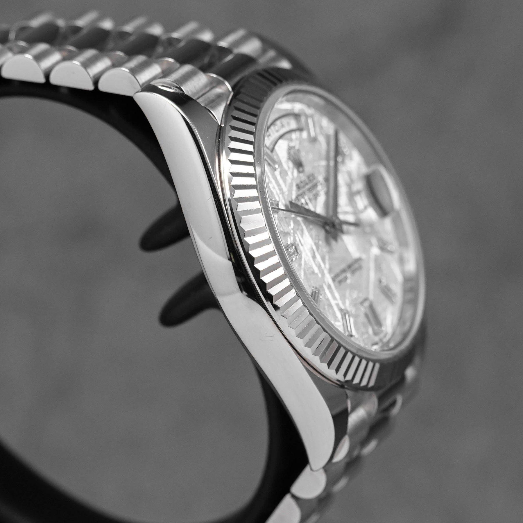 DAYDATE 40MM WHITEGOLD METEORITE DIAMOND DIAL (2019)