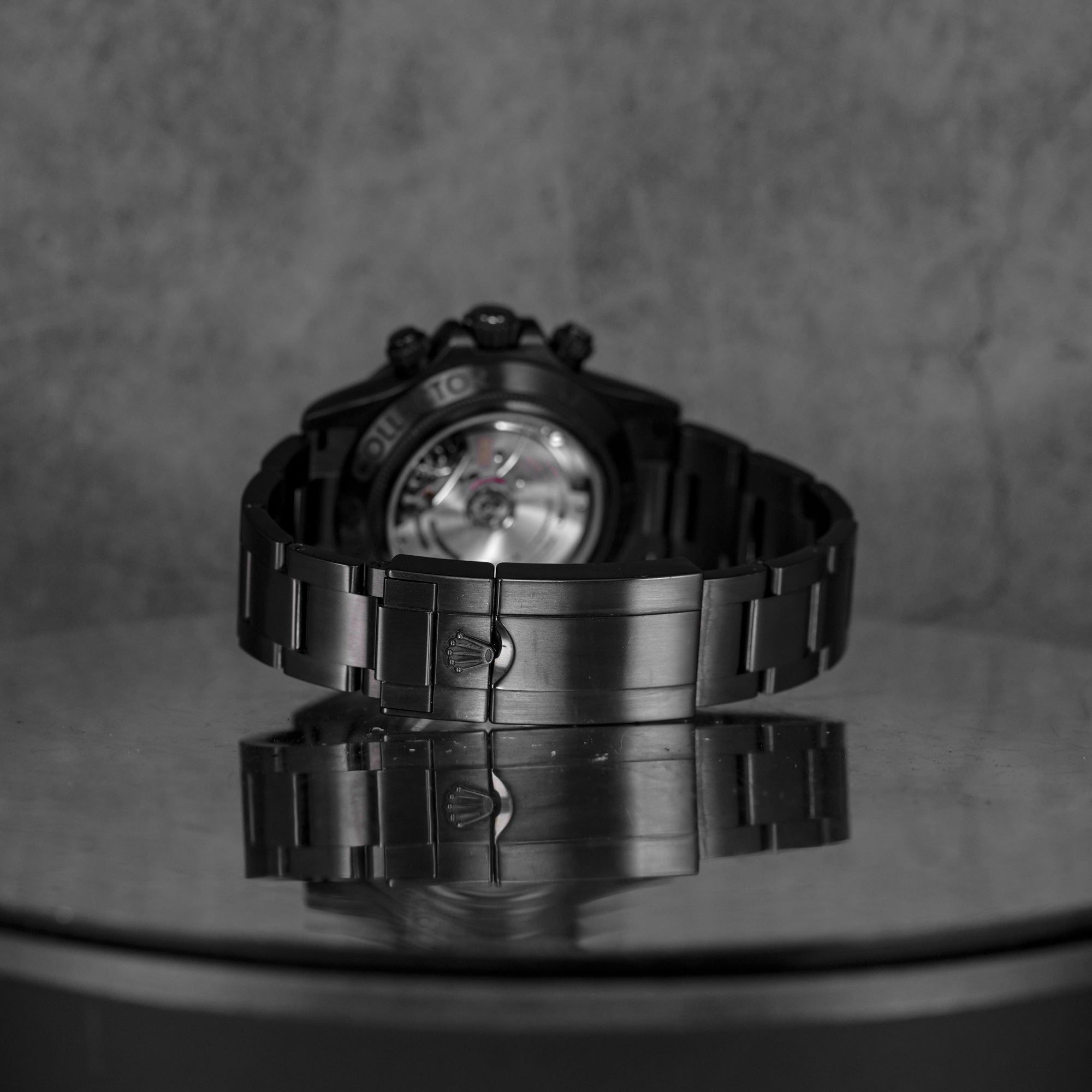 MAD COLLECTOR CUSTOM DAYTONA 116520 BLACK PVD GREY DIAL (WATCH ONLY)