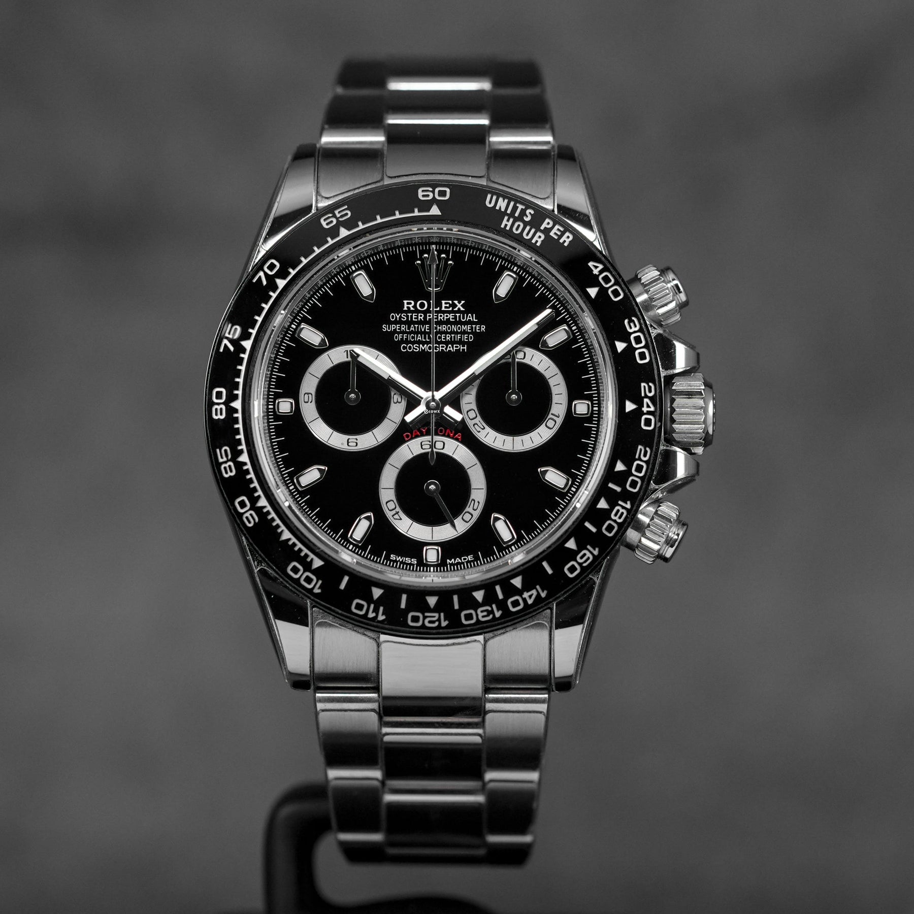 DAYTONA STEEL BLACK DIAL CERAMIC BEZEL (2023)