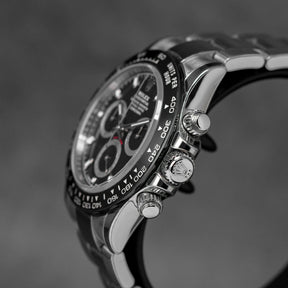 DAYTONA STEEL BLACK DIAL CERAMIC BEZEL (2023)