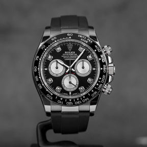 DAYTONA OYSTERFLEX WHITEGOLD BLACK DIAMOND DIAL RING BEZEL (2025)