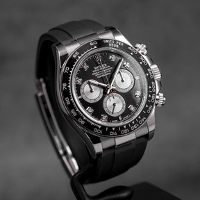 DAYTONA OYSTERFLEX WHITEGOLD BLACK DIAMOND DIAL RING BEZEL (2025)