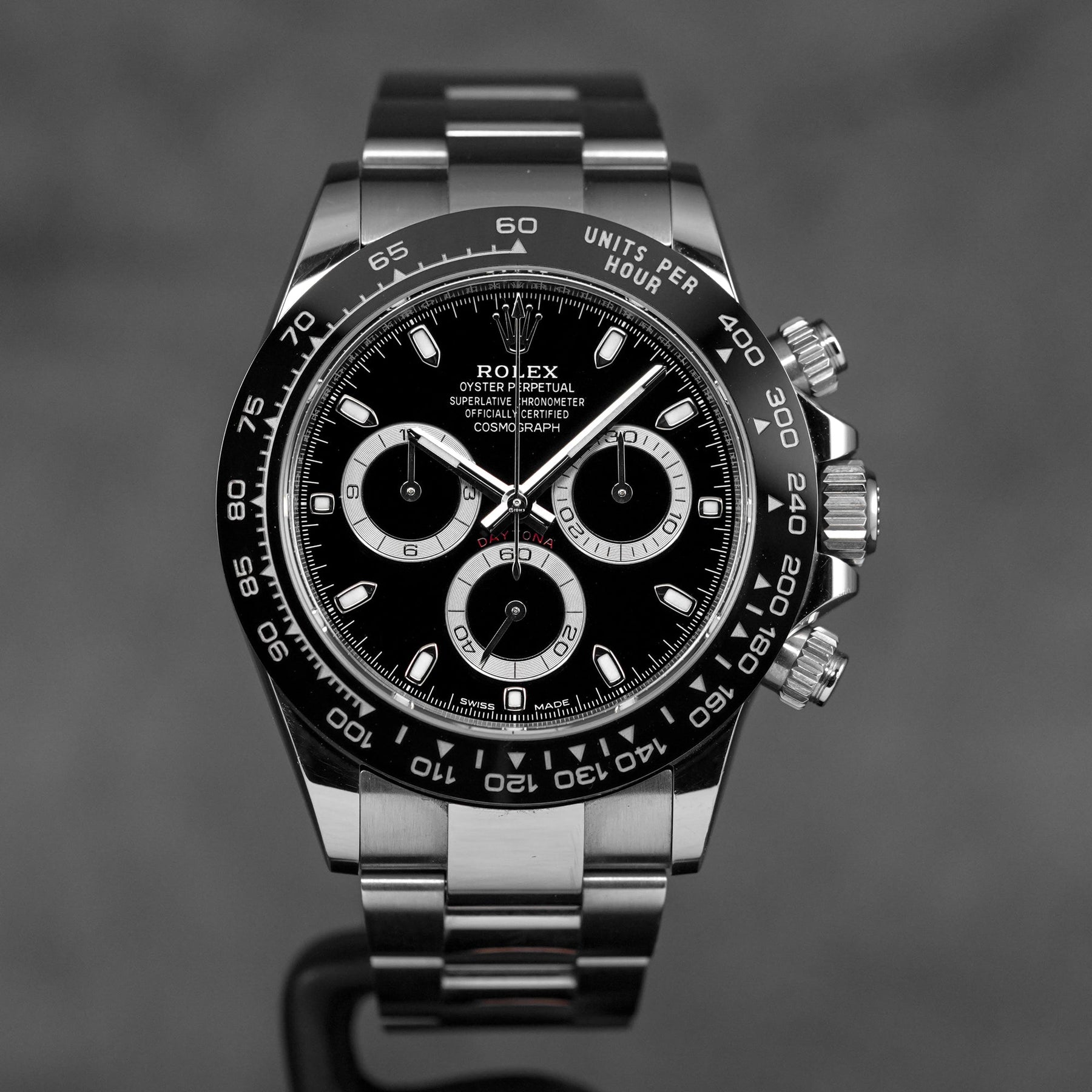 DAYTONA STEEL BLACK DIAL CERAMIC BEZEL (2021)