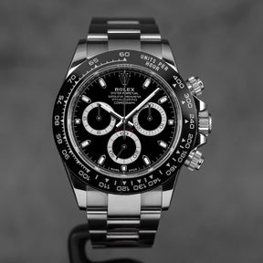 DAYTONA STEEL BLACK DIAL CERAMIC BEZEL (2021)
