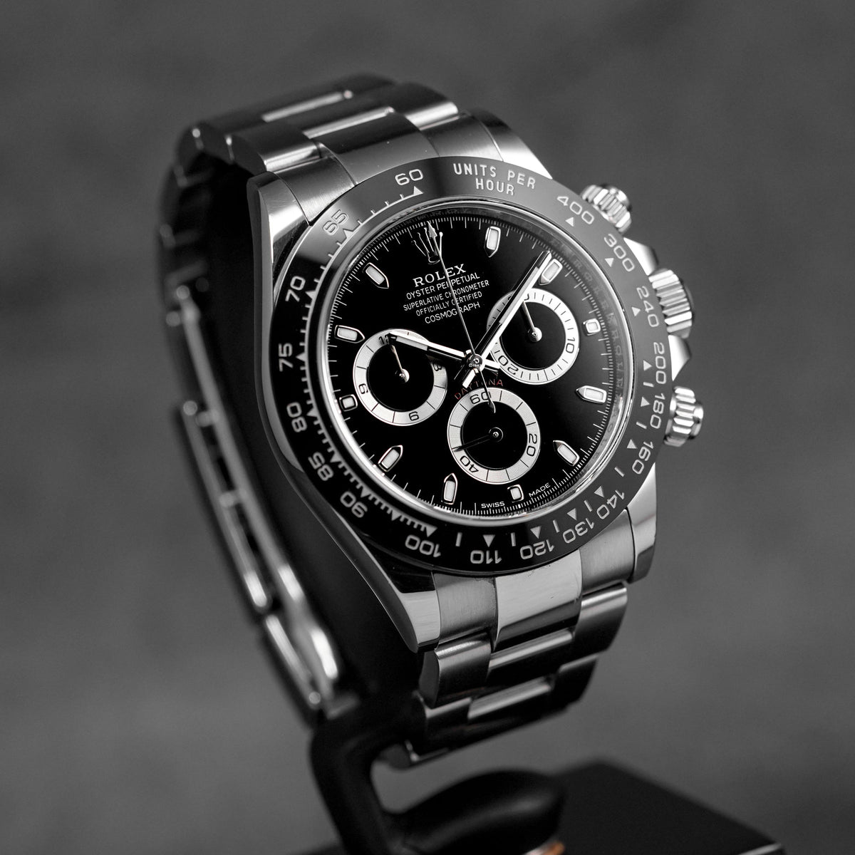 DAYTONA STEEL BLACK DIAL CERAMIC BEZEL (2021)