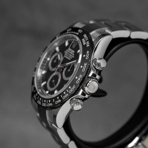 DAYTONA STEEL BLACK DIAL CERAMIC BEZEL (2021)
