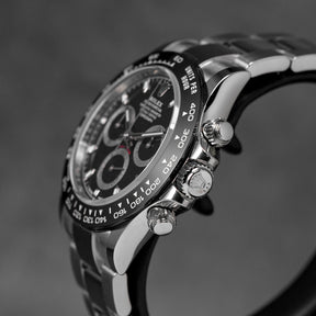 DAYTONA STEEL BLACK DIAL CERAMIC BEZEL (2021)