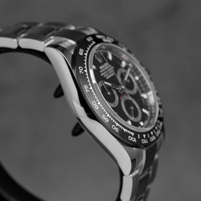 DAYTONA STEEL BLACK DIAL CERAMIC BEZEL (2021)