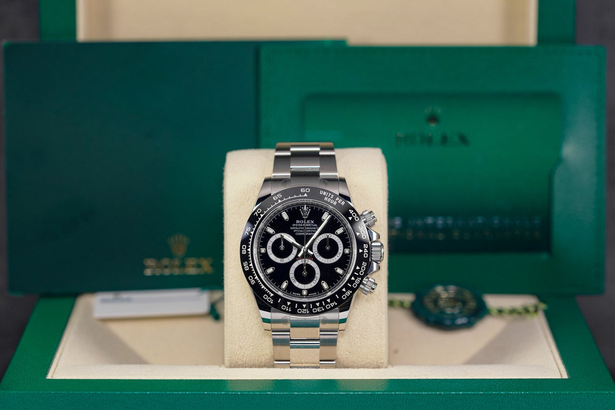 DAYTONA STEEL BLACK DIAL CERAMIC BEZEL (2021)