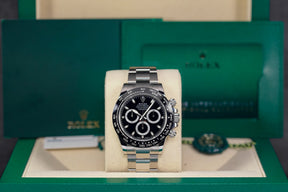 DAYTONA STEEL BLACK DIAL CERAMIC BEZEL (2021)