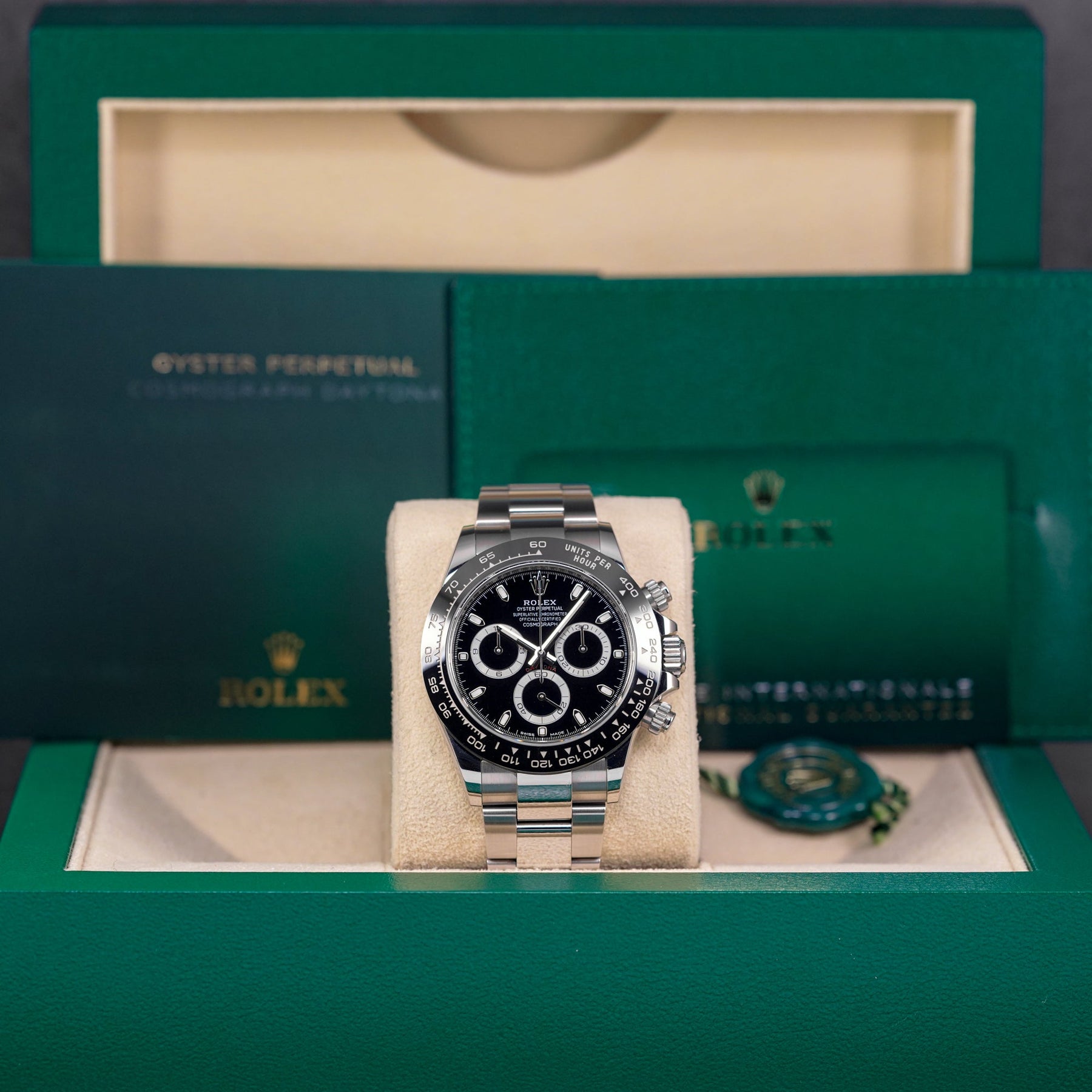 DAYTONA STEEL BLACK DIAL CERAMIC BEZEL (2021)