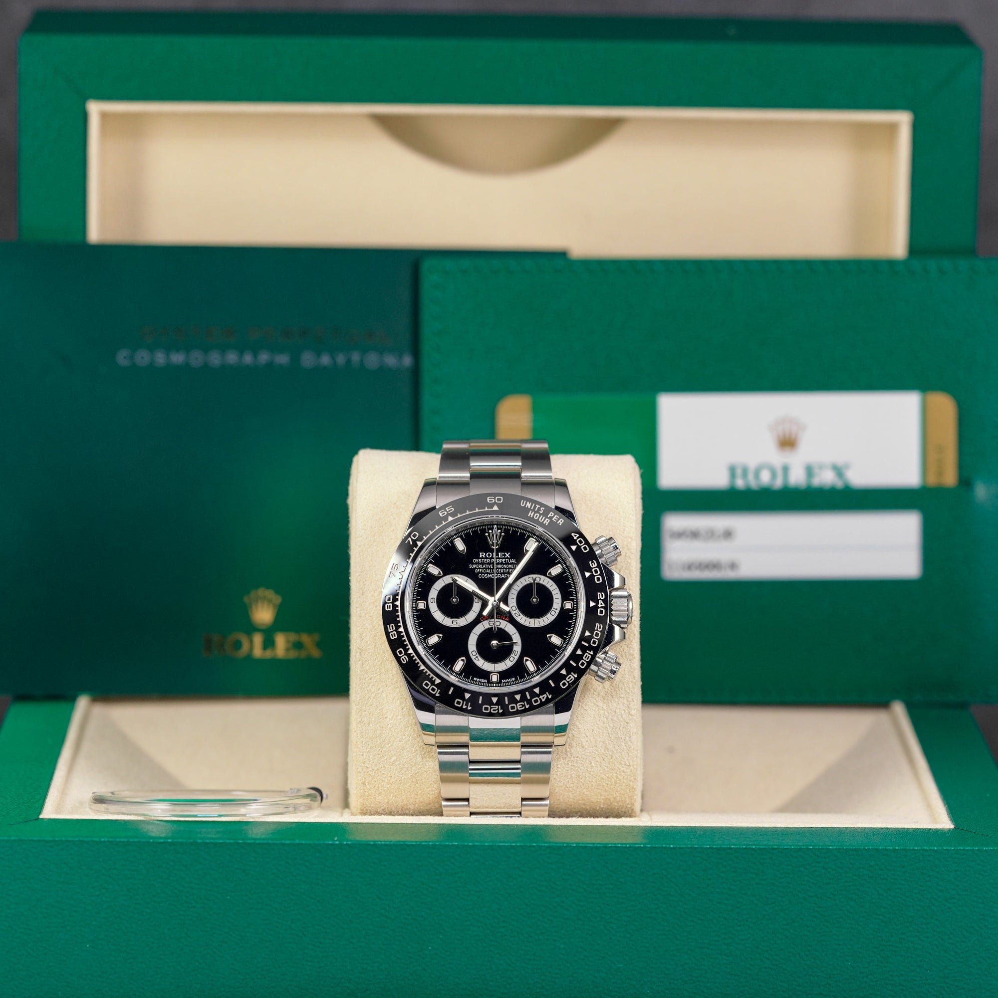 DAYTONA STEEL BLACK DIAL CERAMIC BEZEL (2018)