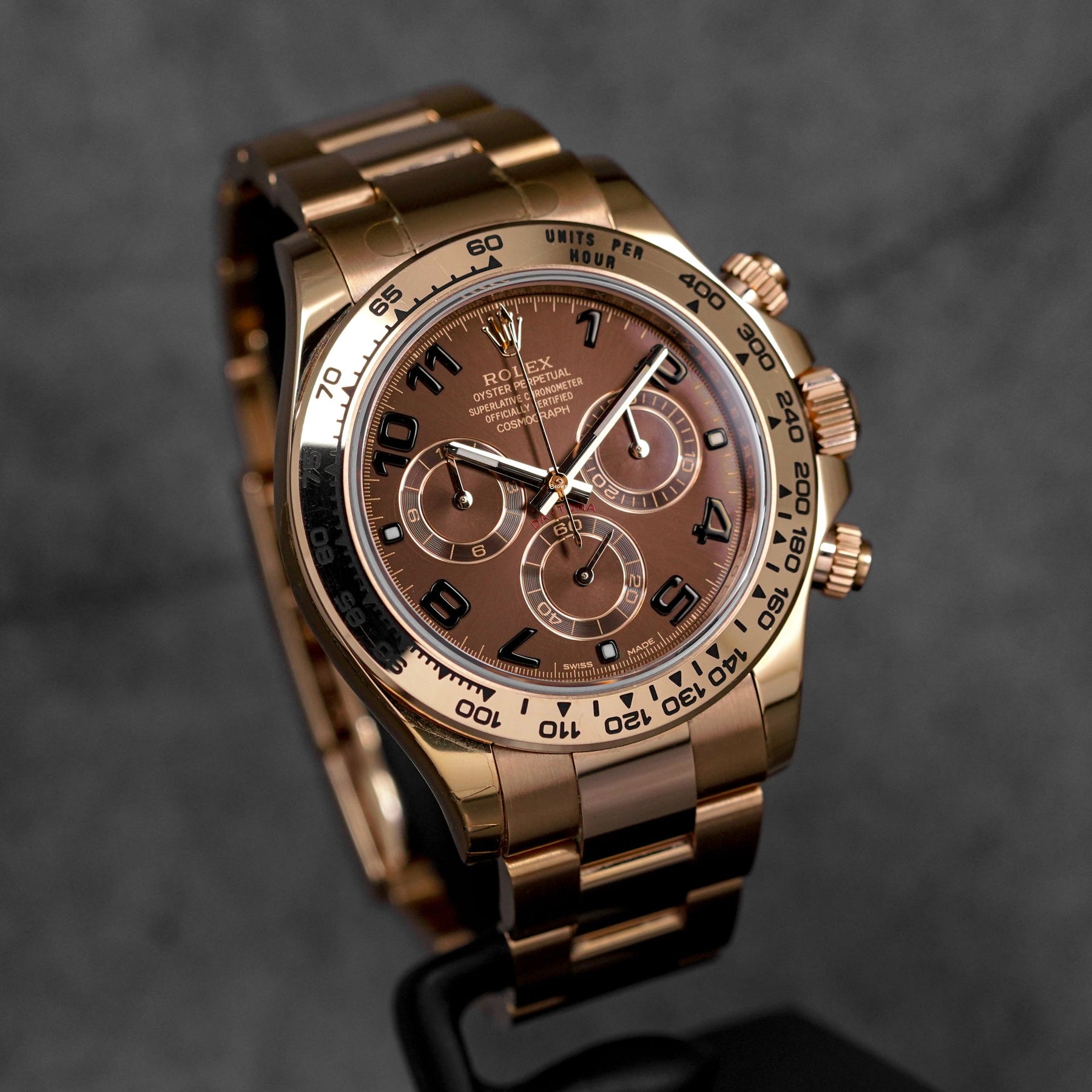 DAYTONA ROSEGOLD CHOCO ARABIC DIAL (WATCH ONLY)